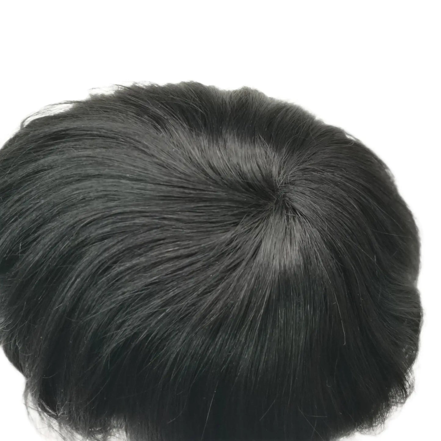 N.L.W Toupee for Men Fine Mono Men Toupee Human Hair Replacement System Hair prosthesis Hair wigs Natural Black Hair Units