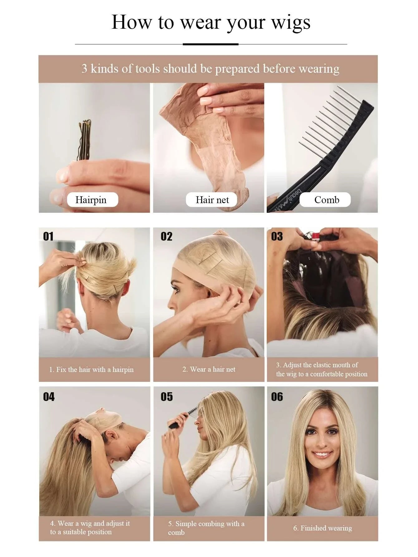 HENRY MARGU Long Natural Wavy Platinum Blonde Wigs with Bangs Cosplay Party Lolita Synthetic Wigs for Women Heat Resistant Fiber