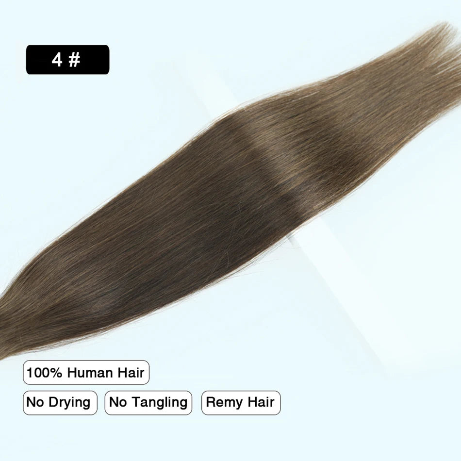 Straight Sliver Grey Human Hair Tape In Extensions Skin Weft Adhesive Tape In Grey Remy Hair Tape Extension 20Pcs/Set 50g 26Inch