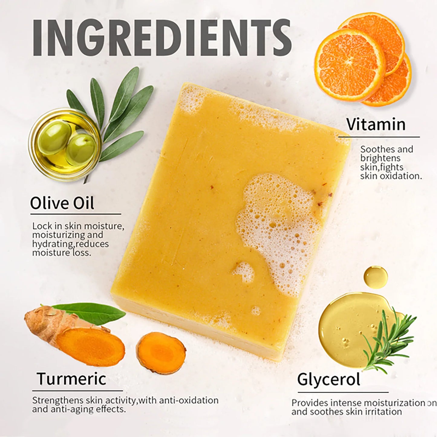 AILKE Natural Turmeric Skin Care Range, Lightening, Cleaning Skin, Moisturizes, Remove Acne and Pimples, Refining Pores