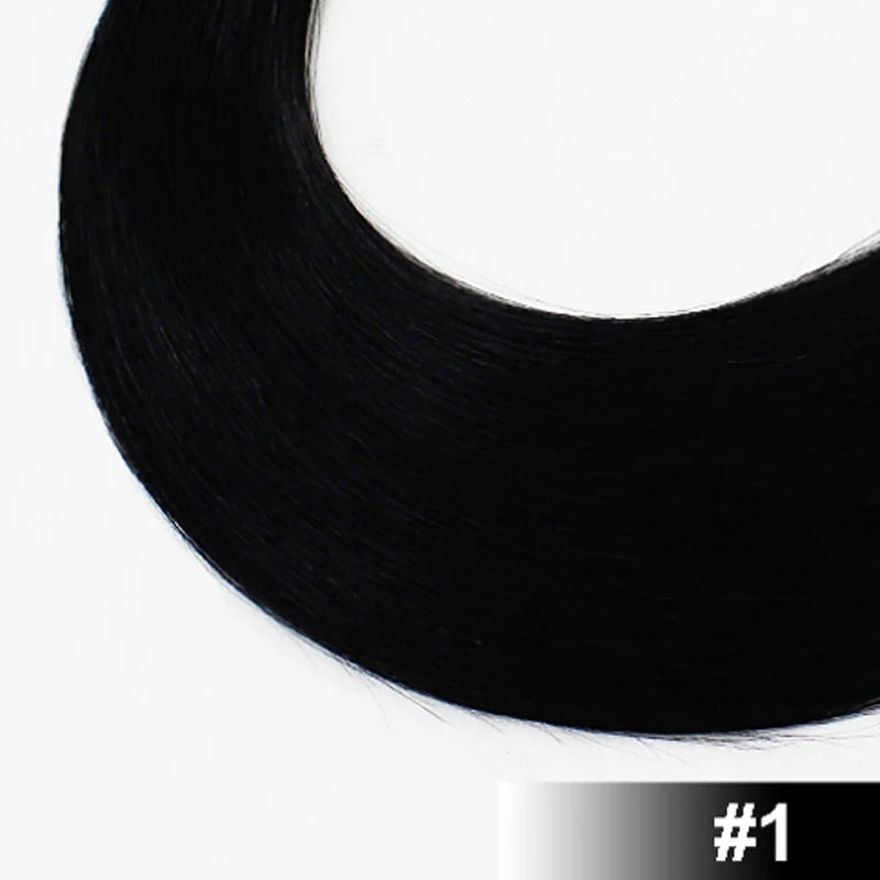 Remy Nano Ring Tip Elastic Hair Real Straight #60 Burmese Human Hair Extensions 14-30INCH Fusion Virgin Hair Extensions