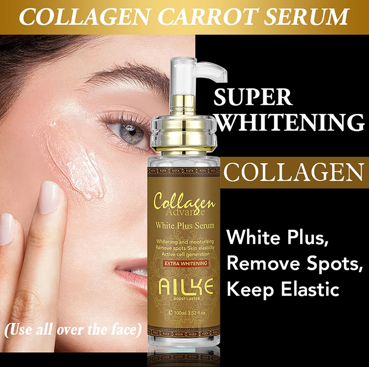 AILKE Collagen 5-in-1 Skin Care Set, Restore Skin Elasticity, Smooth Skin, Brighten, Even Skin Tone,For Face And Body Use Kit