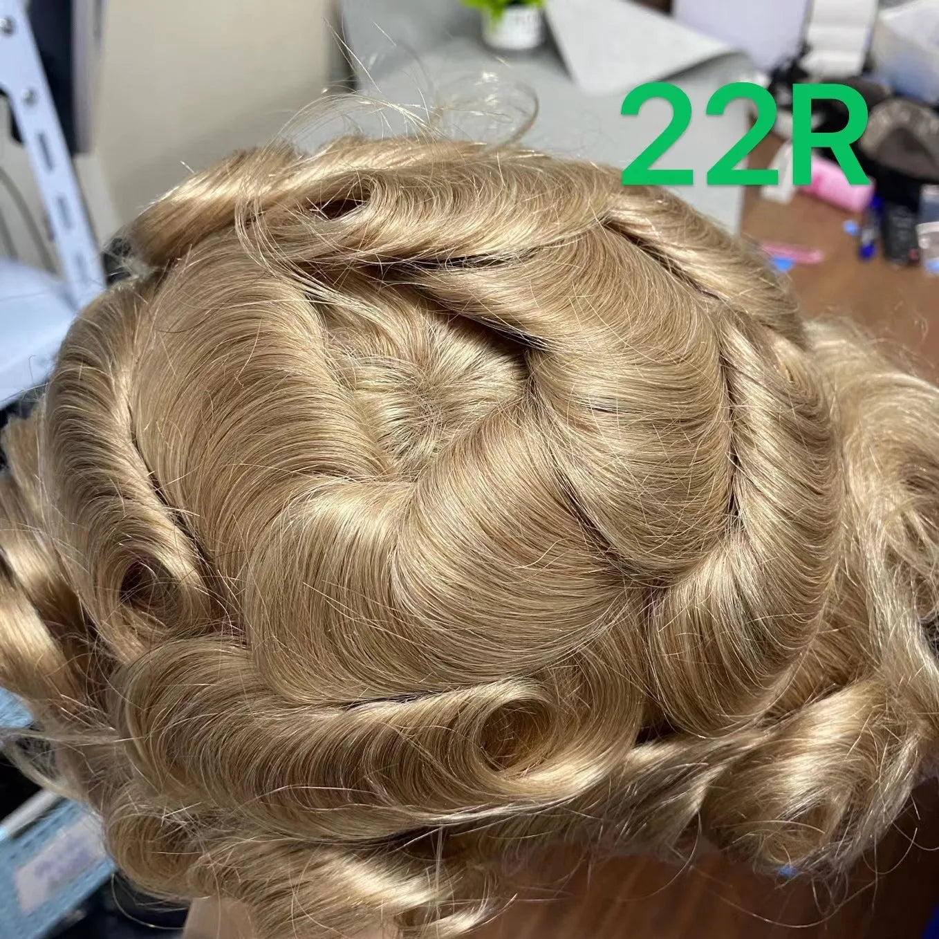 VERSALITE- Mono with Swiss Lace Front Toupee Men Male Hair Prosthesis 100% Natural Human Hair Replacement  System Men's Wigs