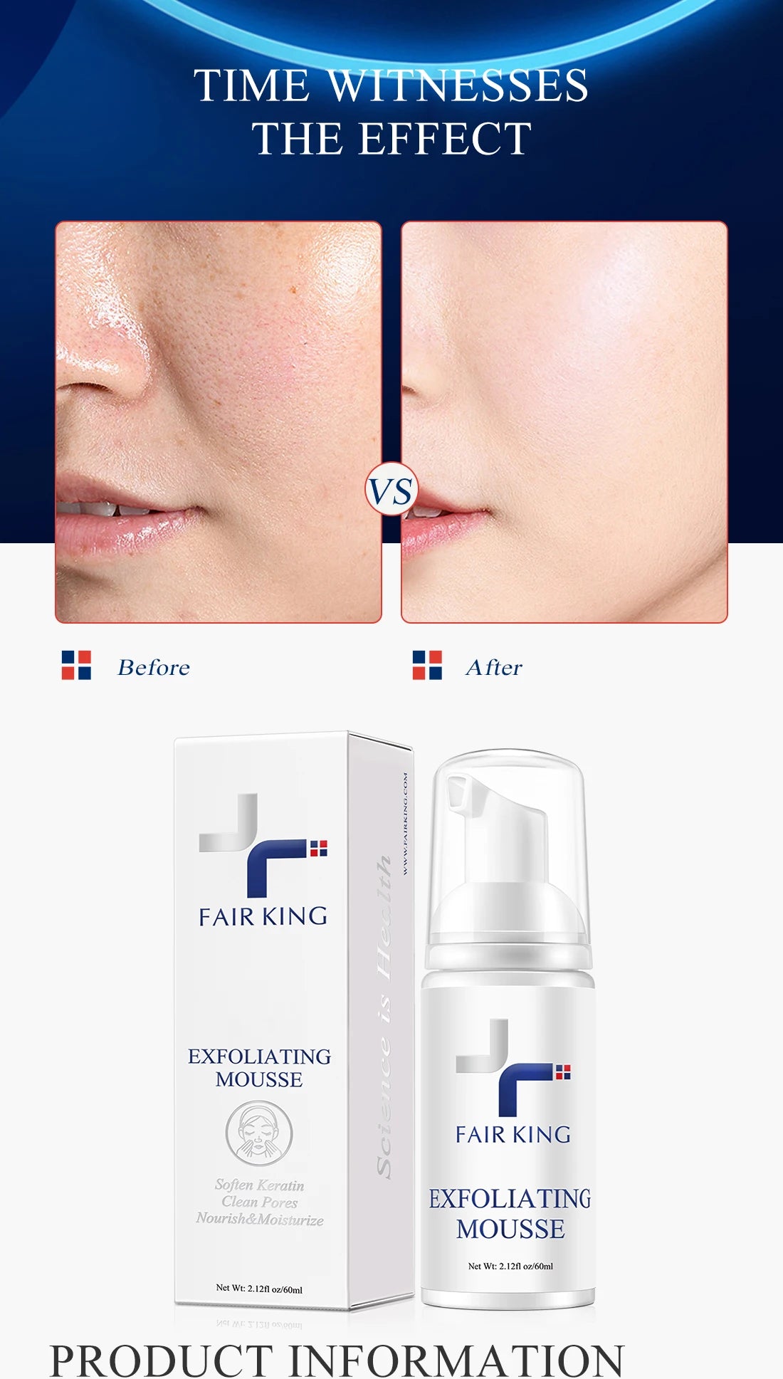 Facial Exfoliating Mousse Peeling Gel Face Scrub Deep Remove Cleaning All Skin Types Smooth Moisturizing Skin Exfoliator Cream