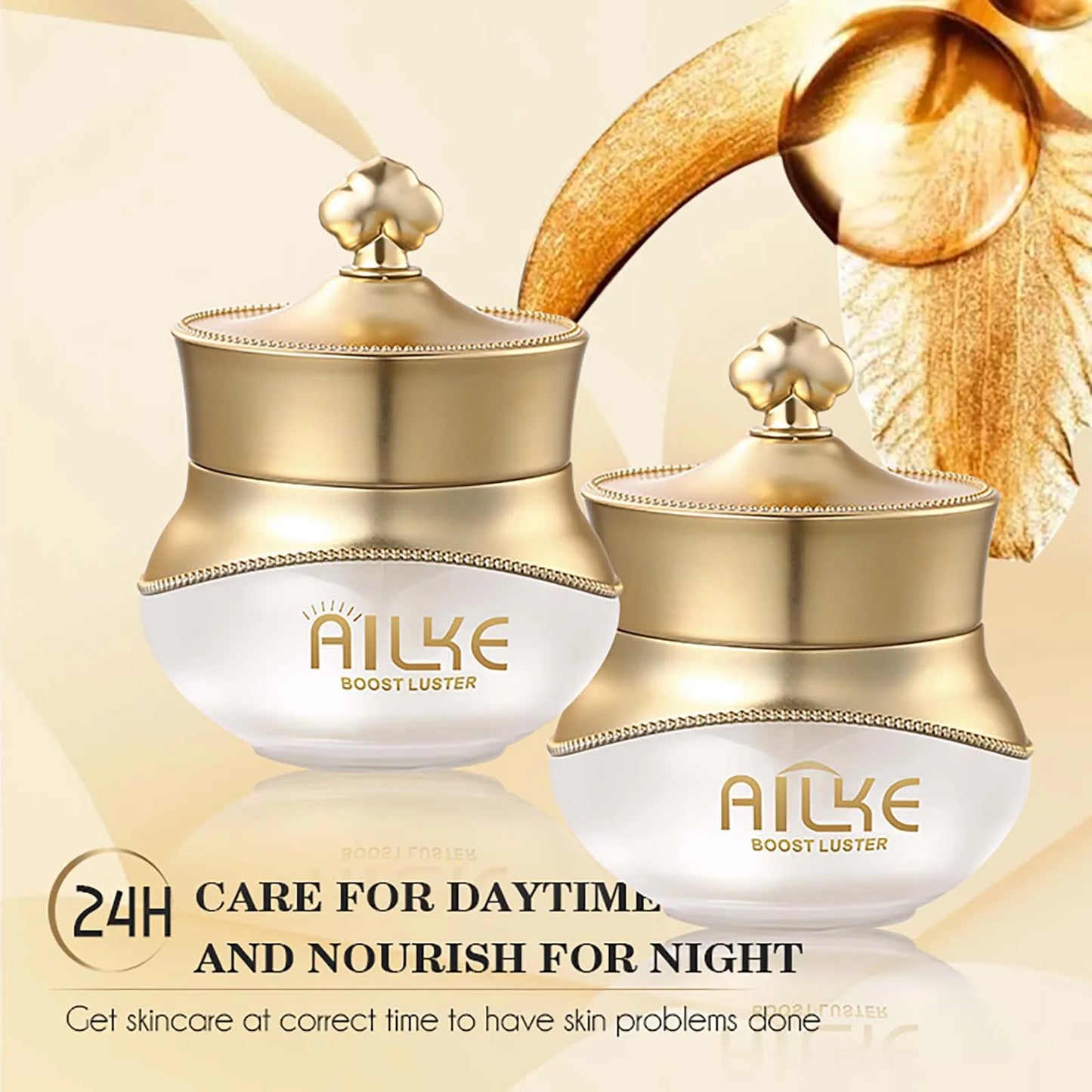 AILKE Women Whitening Face Care Set, Lightening, Reduce Dark Spots, Anti Wrinkles, For All Skin Types, Not Greasy, Easy Absorb