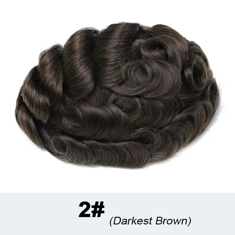 Man Hair Prosthesis French Lace Skin Hair System For Men Microskin Men's Capillary Prosthesis Indian Human Hair Toupee Mens Wig