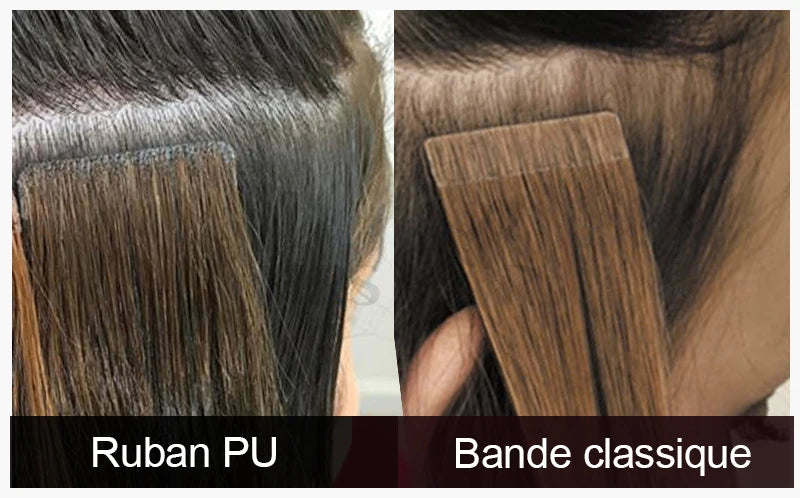 Invisible Tape in Hair Extensions Human Hair Injection Tape in Extensions PU Weft Tape On Hairs 10pcs/pack
