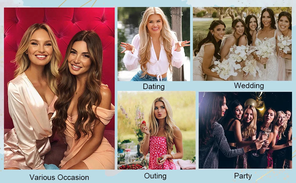 LOUIS FERRE Short Straight Synthetic Wigs for Women Brown Bob Wigs with Bangs Daily Cosplay Medium Length Heat Resistant Hair