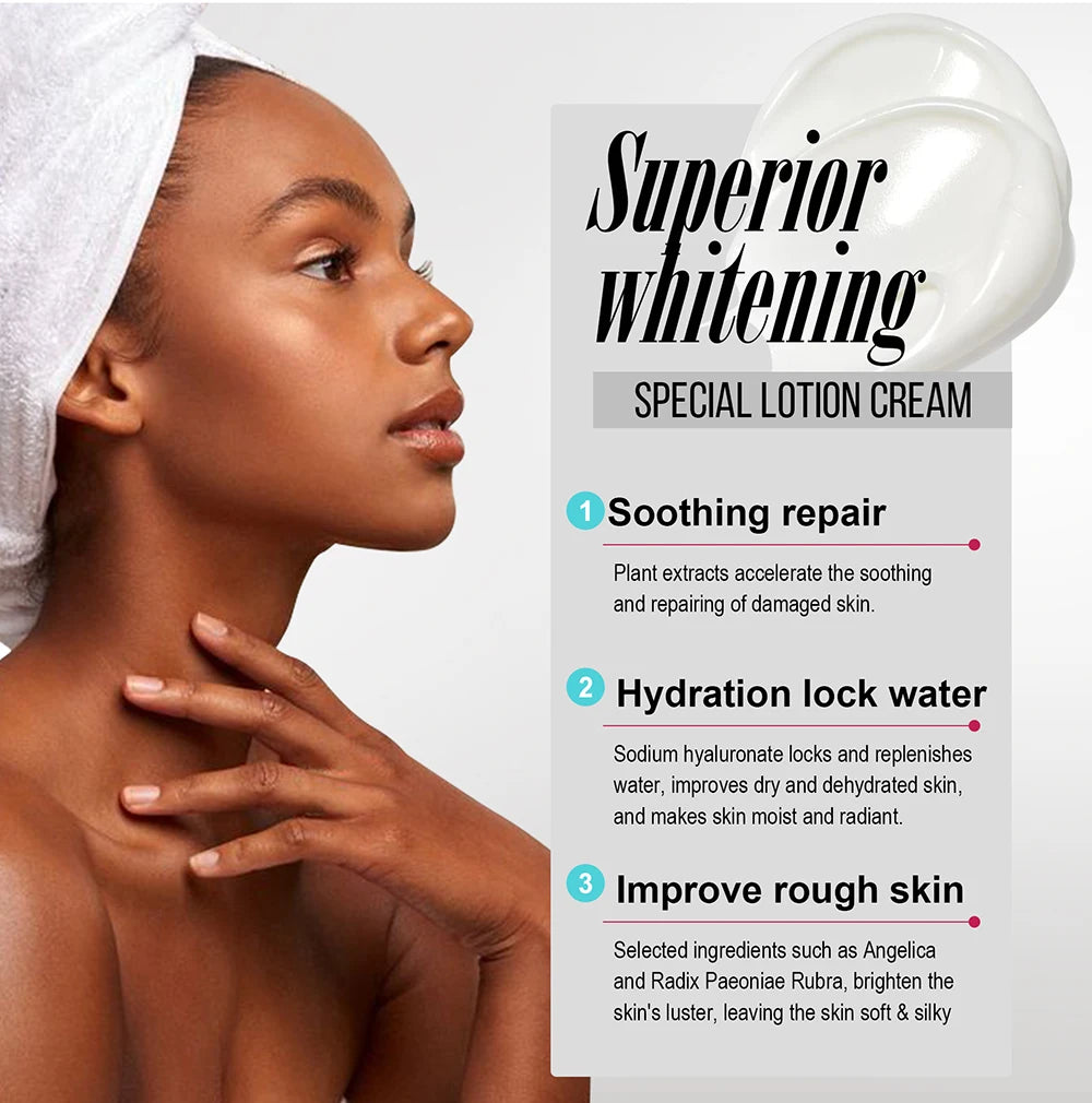 AILKE Whitening Body Lotion for Bright & Healthy Skin - Effective Skin Care Solution - Enhances Radiance & Evens Skin Tone