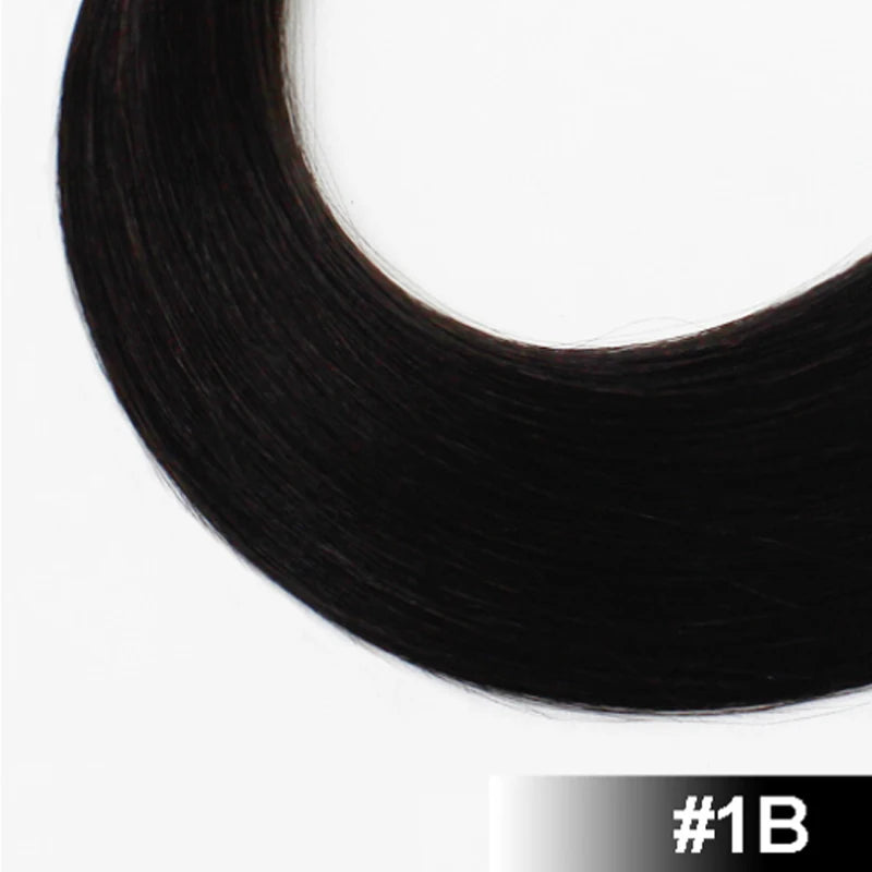 Remy Nano Ring Tip Elastic Hair Real Straight #60 Burmese Human Hair Extensions 14-30INCH Fusion Virgin Hair Extensions