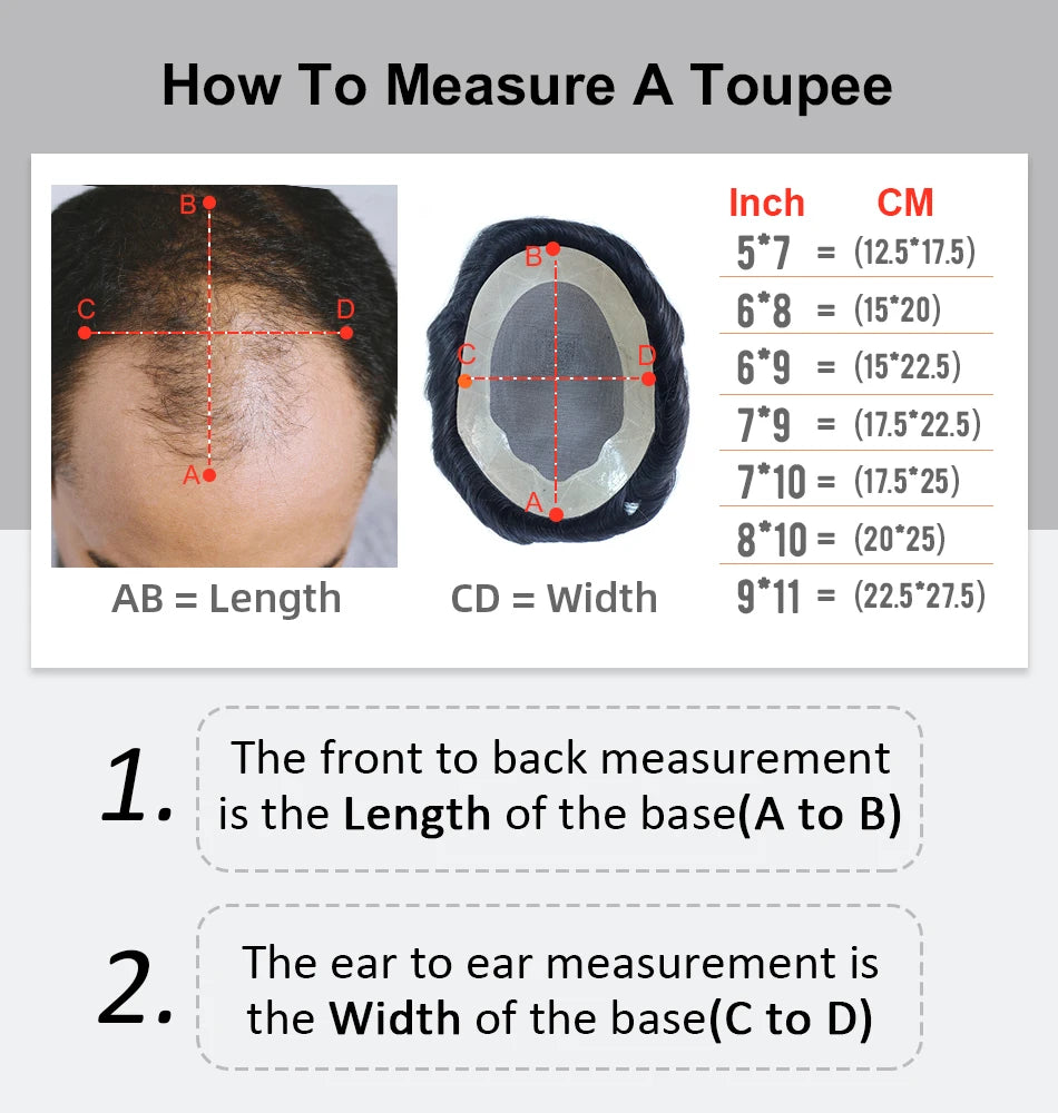 Men Toupee Indian Human Hair Wigs Thin Skin Human Remy Hair Wigs With Knots Invisible Natural Hairline Indian Hair System Units
