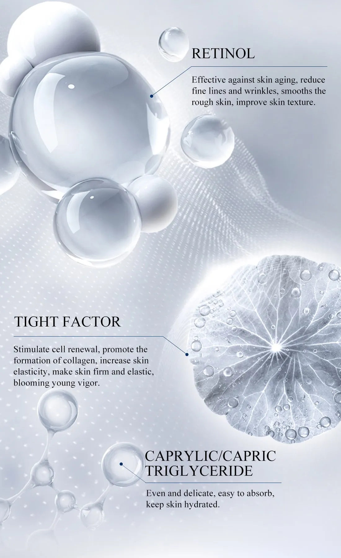 Anti-Wrinkle Face Cream Lifting Firming Fade Fine Lines Anti-aging Whitening Moisturizing Brightening  Nourish Retinol Face Care