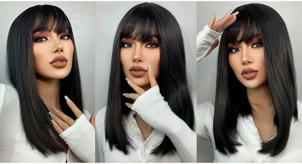 All Sizes Silk Base Virgin Human Hair Toppers with Bangs Full Handmade Silk Top Human Hair Piece Fringe Women Toupee With Clips