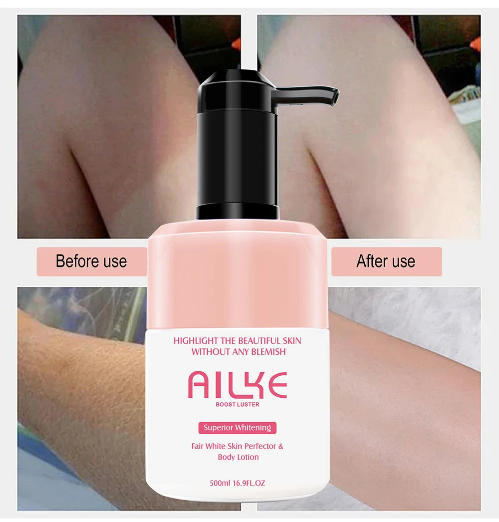 AILKE Whitening Body Lotion for Bright & Healthy Skin - Effective Skin Care Solution - Enhances Radiance & Evens Skin Tone