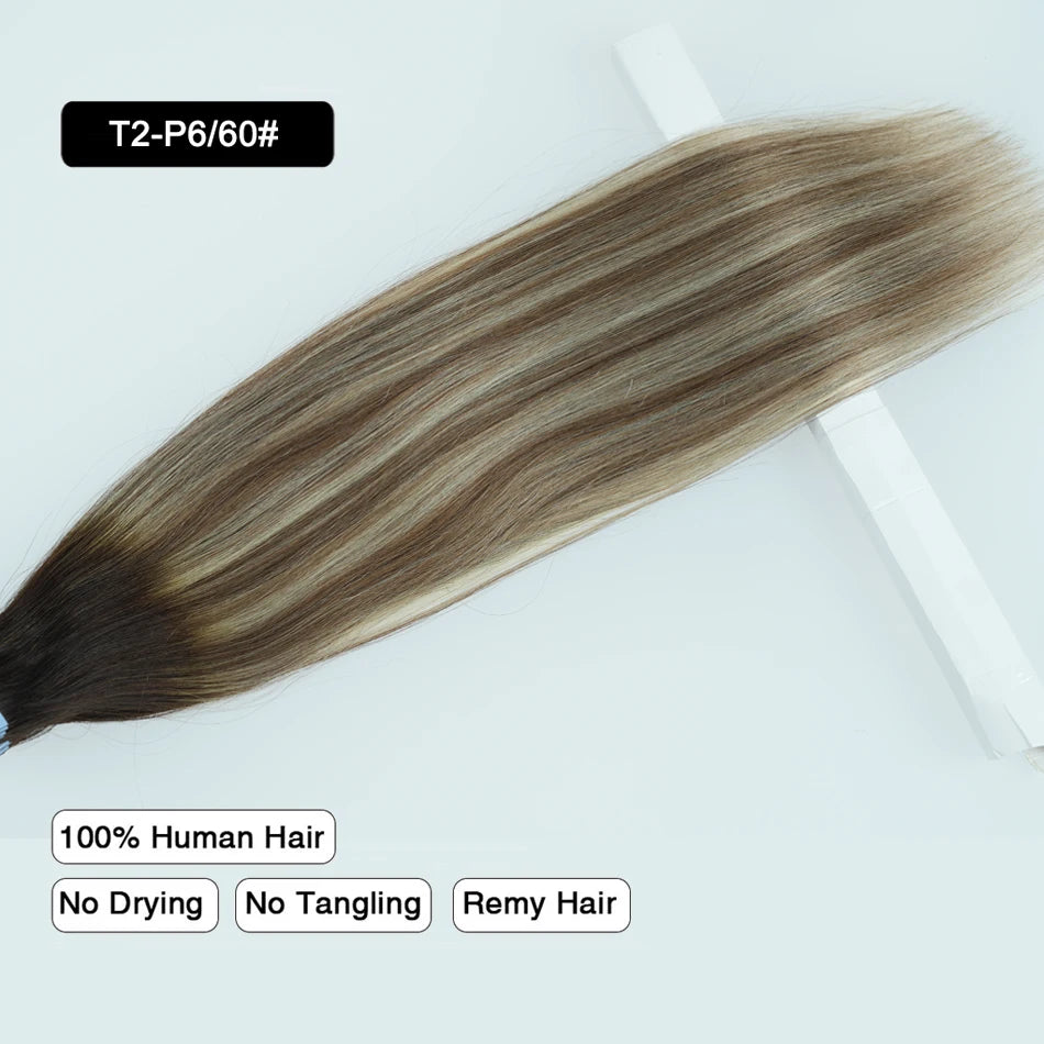 Straight Sliver Grey Human Hair Tape In Extensions Skin Weft Adhesive Tape In Grey Remy Hair Tape Extension 20Pcs/Set 50g 26Inch