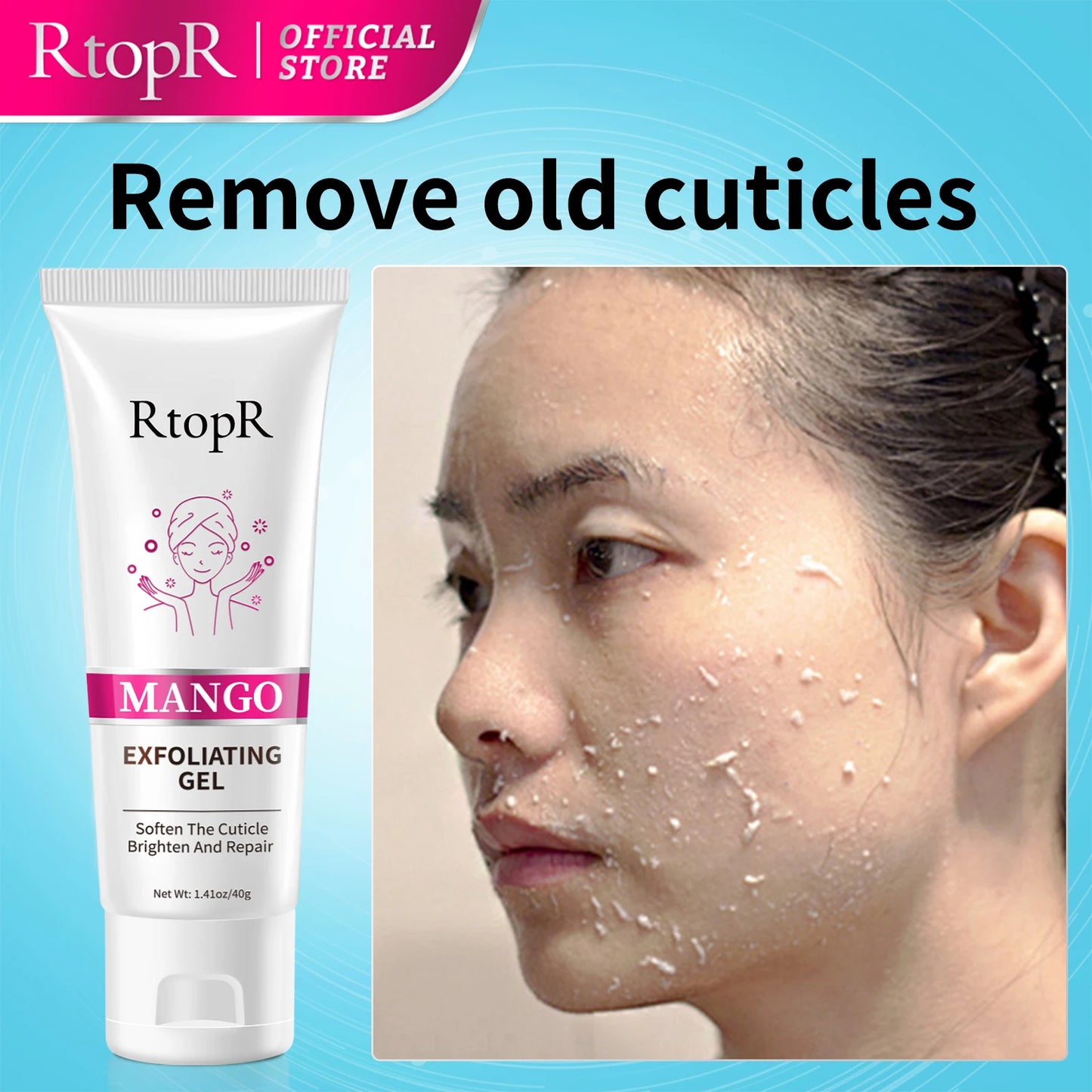 Face Exfoliating Cream Skin Care Whitening Moisturizer Repair Facial Scrub Cleaner Acne Blackhead Treatment Remove Face Cream