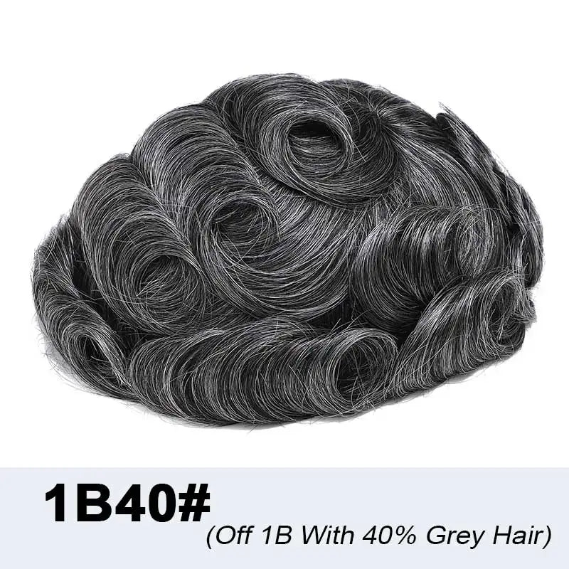 Lace Front Men's Wig Bleach Knots Capillary Male Hair Prosthesis Lace PU Toupee Wigs For Men Q6 Hair System Man Real Human Hair