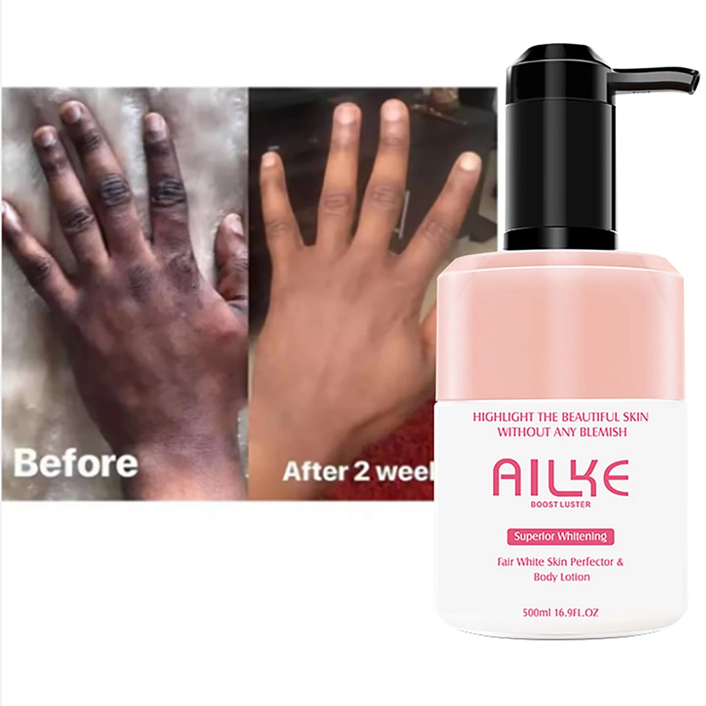 AILKE Whitening Body Lotion for Bright & Healthy Skin - Effective Skin Care Solution - Enhances Radiance & Evens Skin Tone