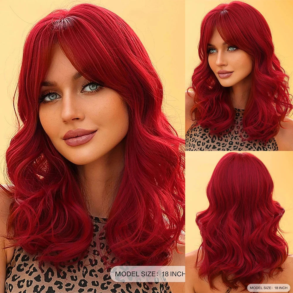 Gray Purple Pink Short Bob Synthetic Wigs with Bangs Curly Cosplay Ombre Wig for Women Afro Natural Wave Heat Resistant Hair