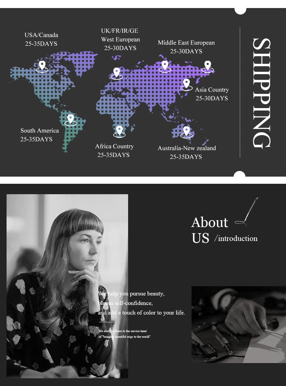 ALAN EATON Ombre Blonde Brown Wave Synthetic Wig Long Natural Looking Hair Wigs with Bangs for Women Daily Heat Resistant Fiber