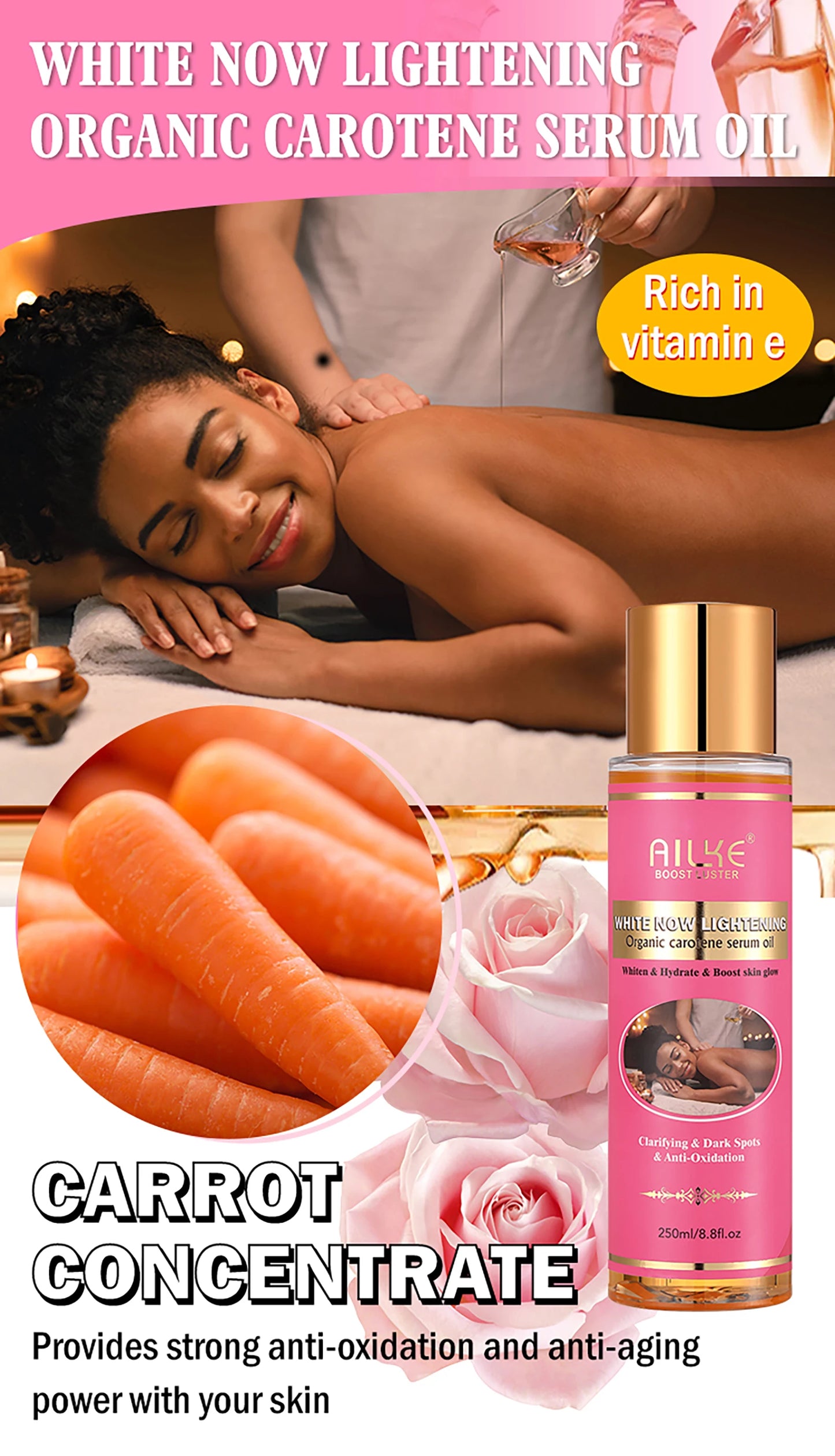 AILKE Brightening Skin Care Set, Reduce Dark Spots, Acne, Moisturizing, Nourishing and Smooth Skin, Non-Greasy, Absorb Instantly