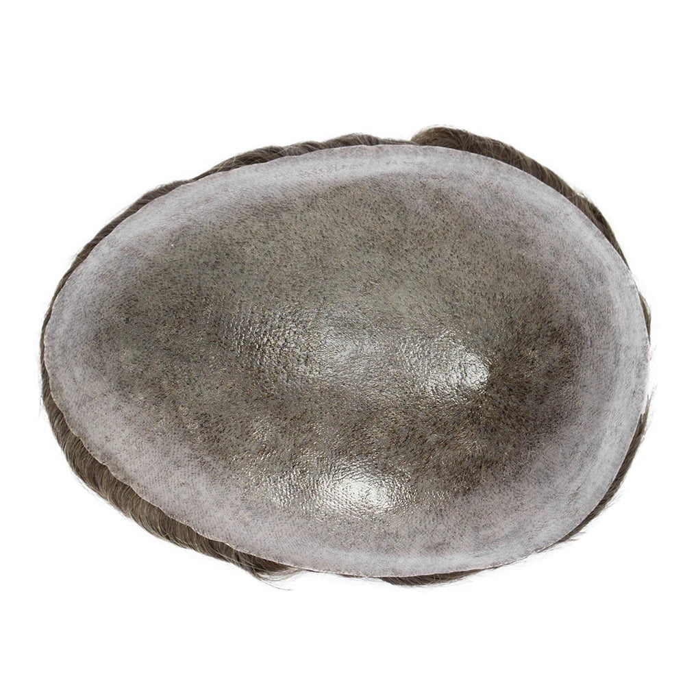 Men Wig Toupee For Men Natural Hairline Indian Human Hair Men's Capillary Prothesis Hair Wig Male 0.1mm Thin Skin Hair Wig