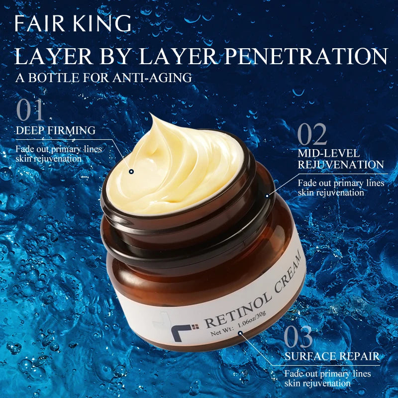 FAIRKING Retinol Anti-Aging Face Cream Reduces Wrinkles and Smoothes Rough Skin Face Skin Care Increase Skin Elasticity 30g
