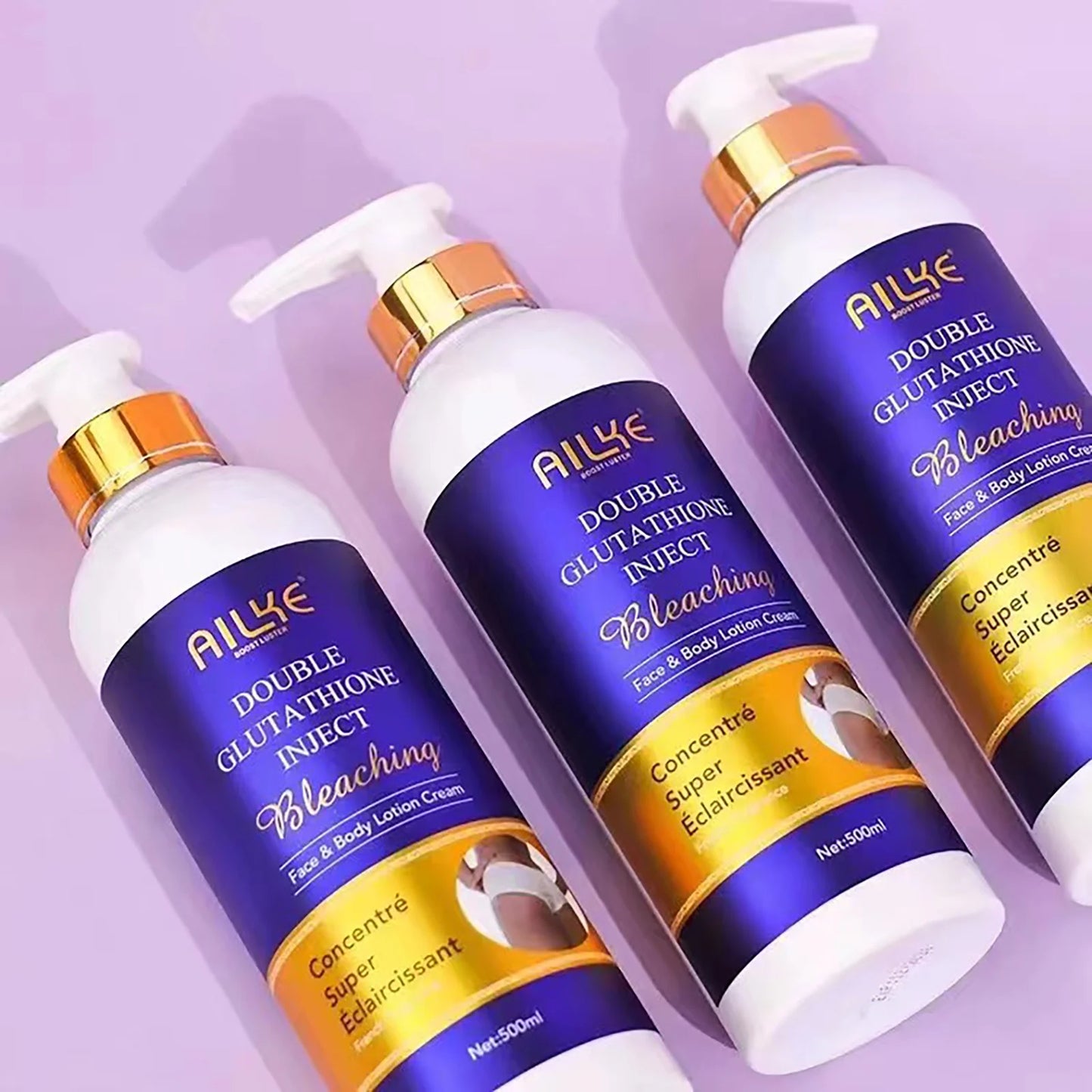 AILKE Whitening Skin Care Set, Reduce White, Dark, and Black Spots, Moisturizing, Clean Skin, Lightening for All Skin Types