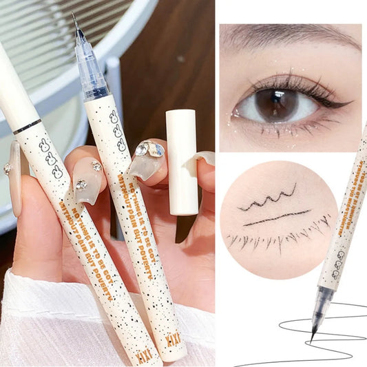 0.05mm slim eyeliner is smooth and durable, slim, quick-drying, long-lasting eyeliner, 4 colors, waterproof, non-smudging