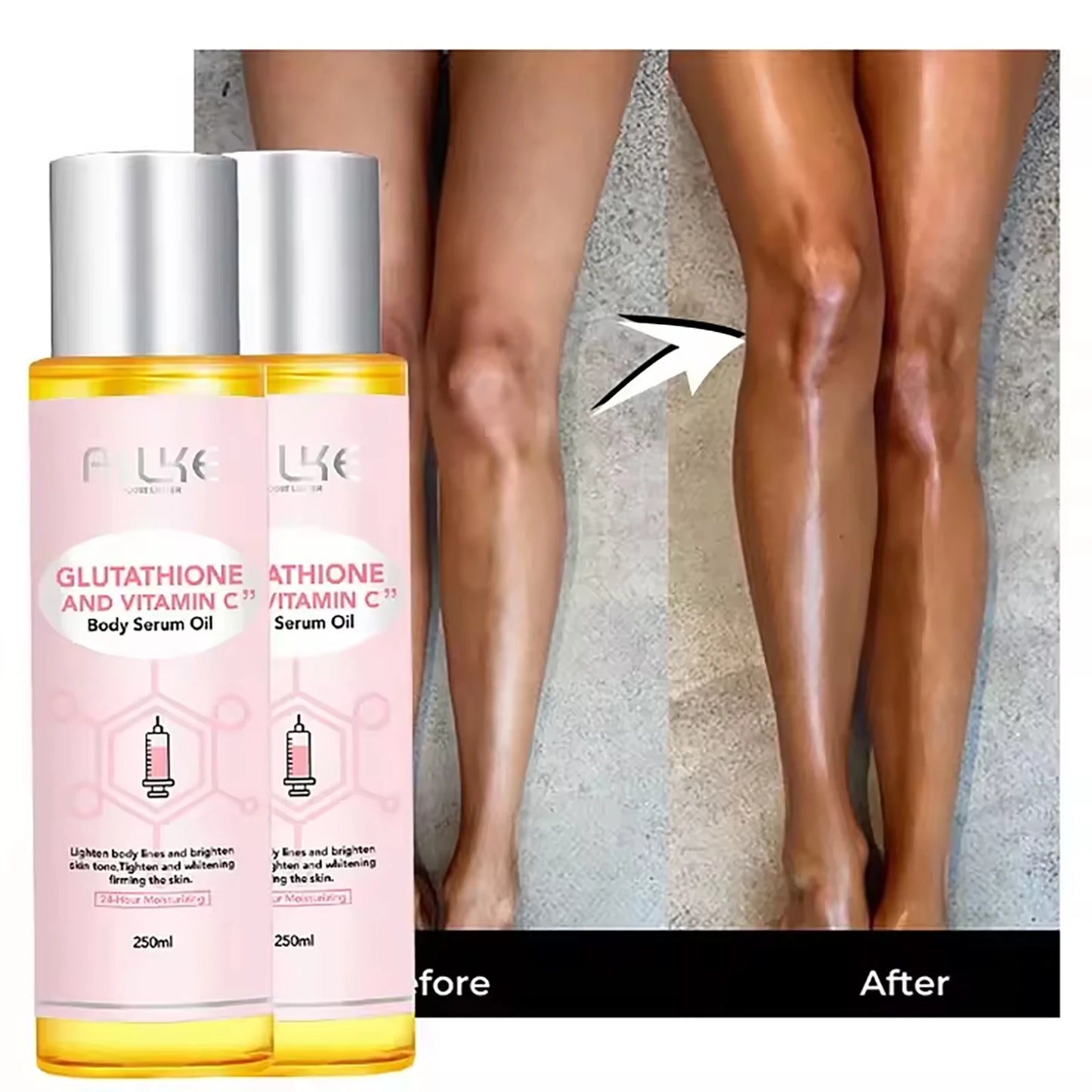 AILKE Women Whitening Skin Care Set, For Smooth, Radiant Skin, Lightening, Moisturizing, Hydrate, With Organic Vitamin C