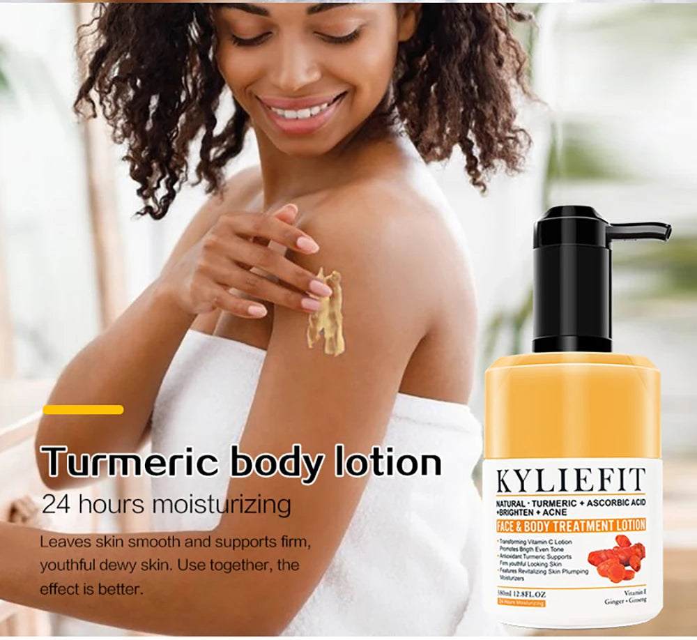 AILKE Organic Turmeric Skin Care Set, Brighten, Cleaning Skin, Reduce Acne,Pimples, Whitening, Even Skin Tone, Improve Dry Skin