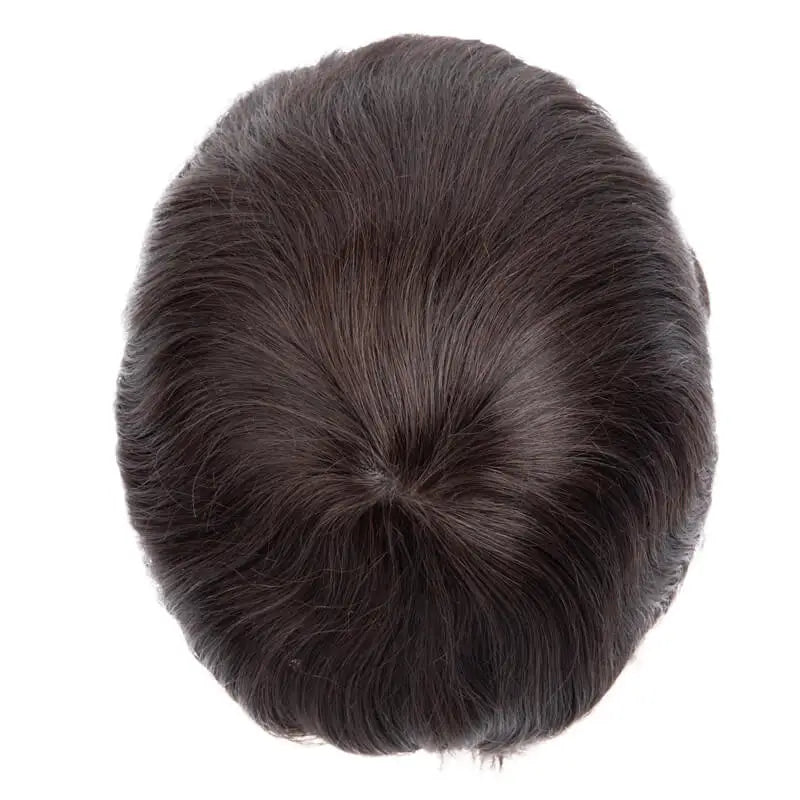 Male Hair Prosthesis 0.12-0.14mm Injection Skin Toupee Man Wigs For Men Wig Men's capillary prothesis 100% Human Hair Men's Wigs