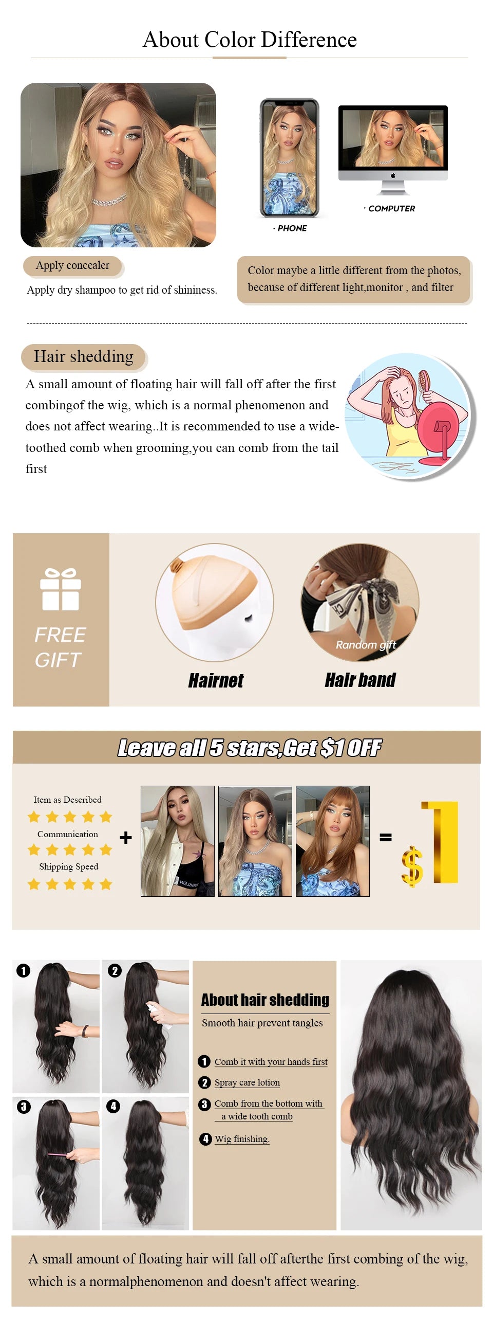 Gray Ash Blonde Pink Highlight Synthetic Hair Wigs with Bangs Long Straight Ombre Cosplay Wig for Women Natural Layered Hair